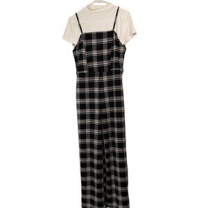 Jump Suit, No Boundaries, l (11-13), Black & white, NWT